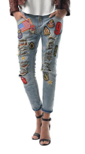 jeans with patches for teens