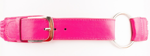 Pink Braided side buckle belt